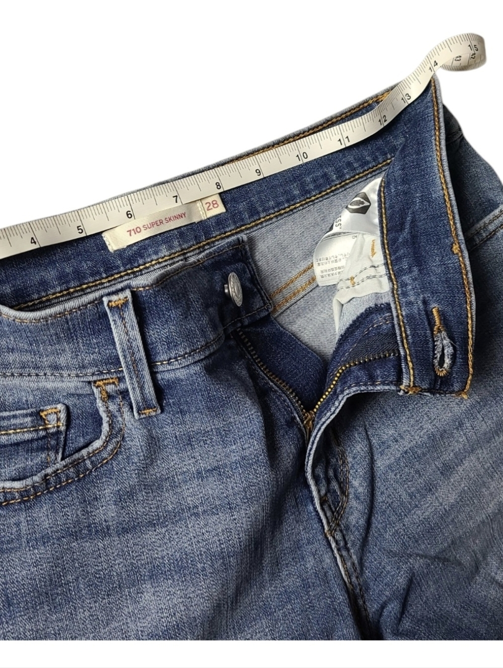 LEVIS 710 SUPER SKINNY JEANS | SIZE 28 - Picture 7 of 13